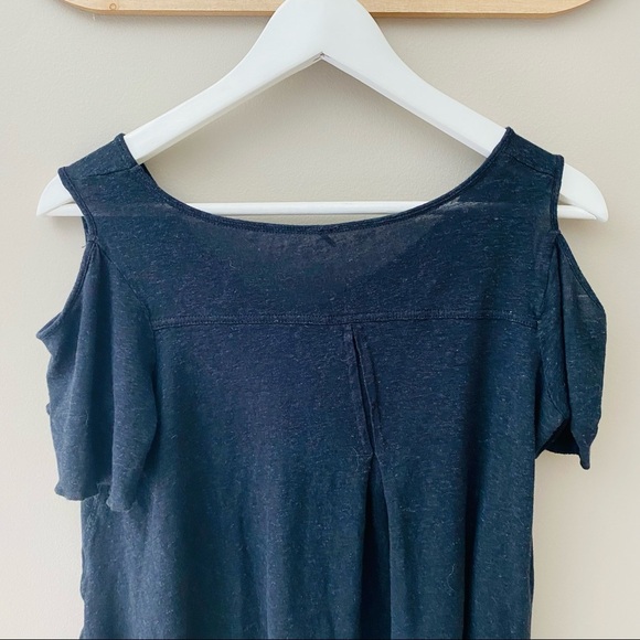 Free People Bittersweet Cold Shoulder Top Black - Picture 6 of 8